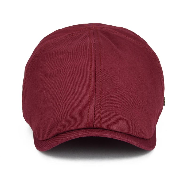 VOBOOM Cotton Flat Cabbie Hat Gatsby Ivy Irish Hunting Newsboy Cap (Burgundy) - Image 2
